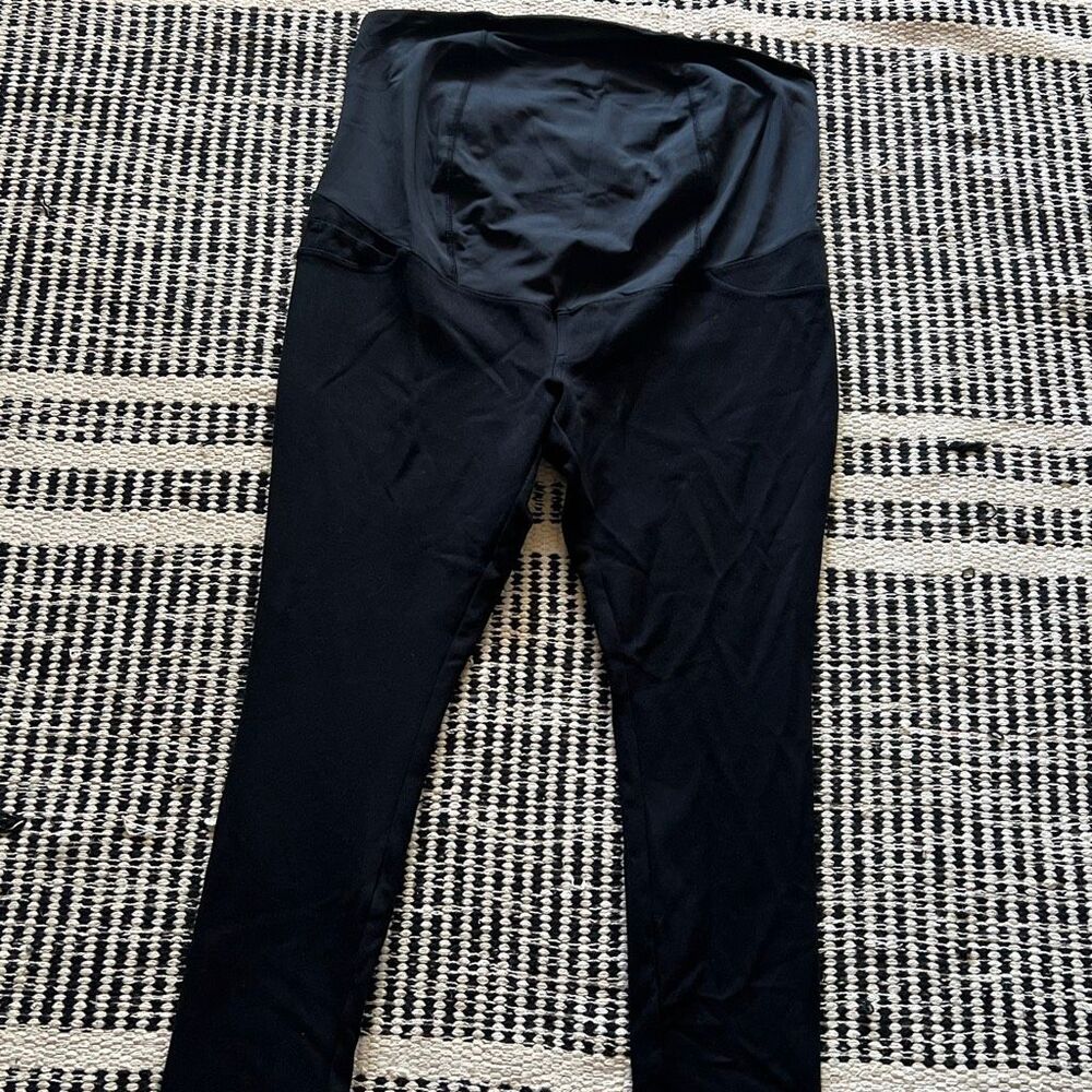 Isabel maternity size medium black stretchy maternity skinny pants - Picture 3 of 6